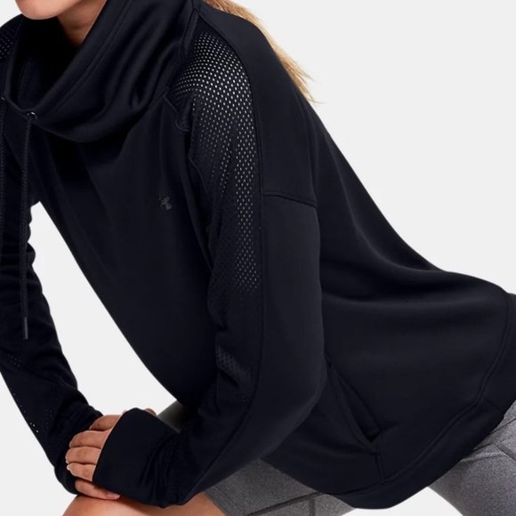 Women’s Under Armor Terry Funnel Neck Size Large - Picture 7 of 8